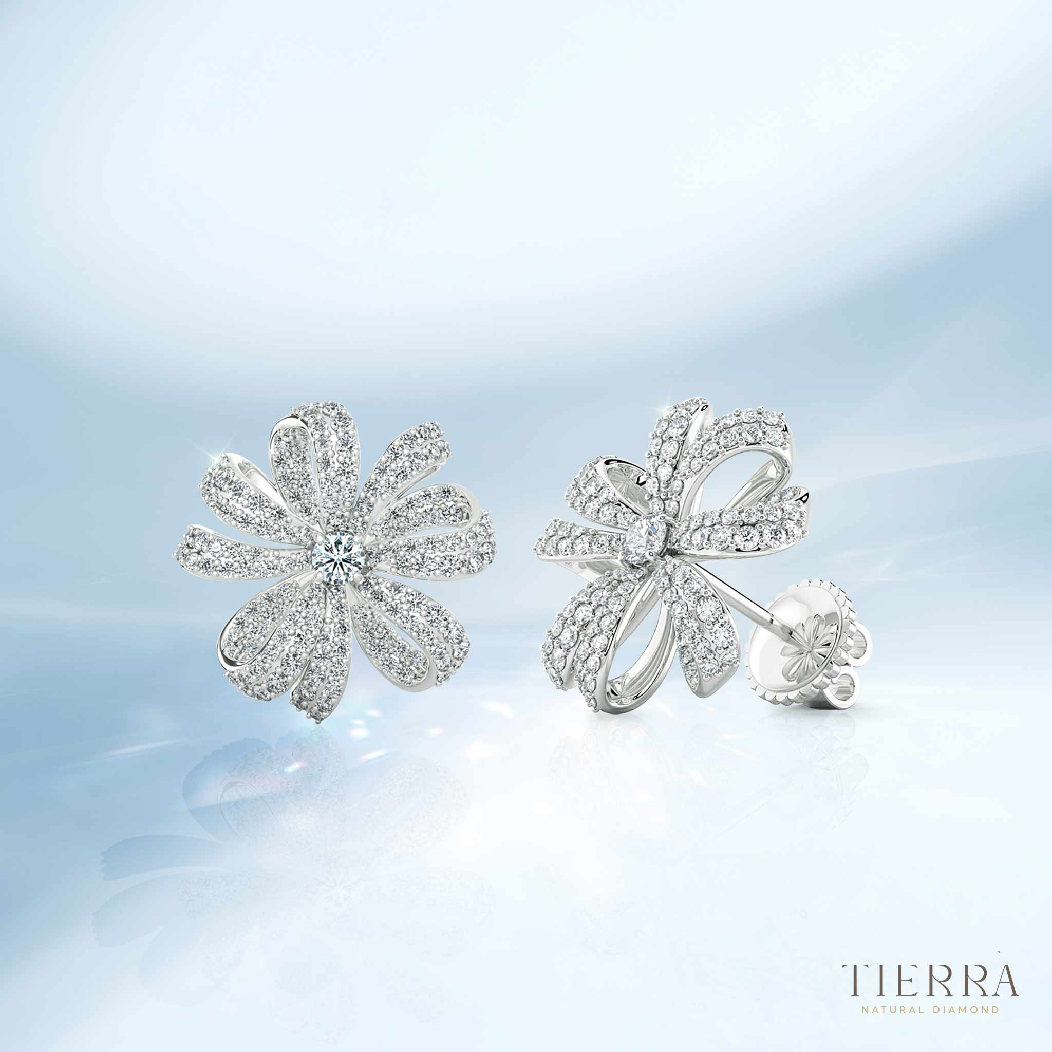 Mẫu bông tai 18K BTA8128 kiêu sa và lấp lánh